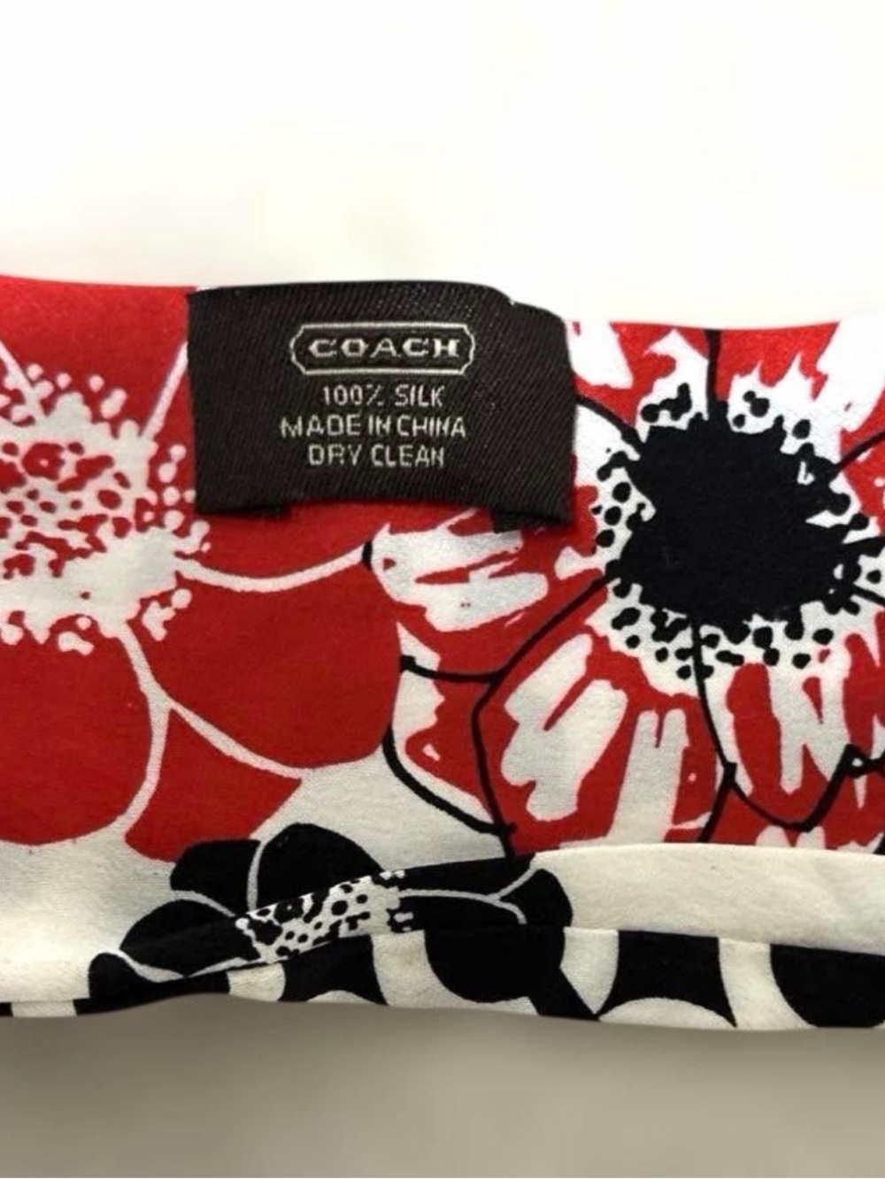 Coach Reversible Bag Scarf EUC - Picture 4 of 4